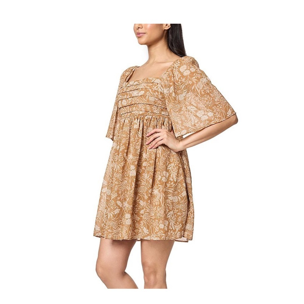 Wallflower short bell sleeve pleated bodice skater dress size xs